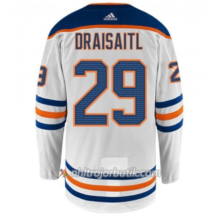Män Ishockey Edmonton Oilers Tröja LEON DRAISAITL 29 Adidas Vit Authentic